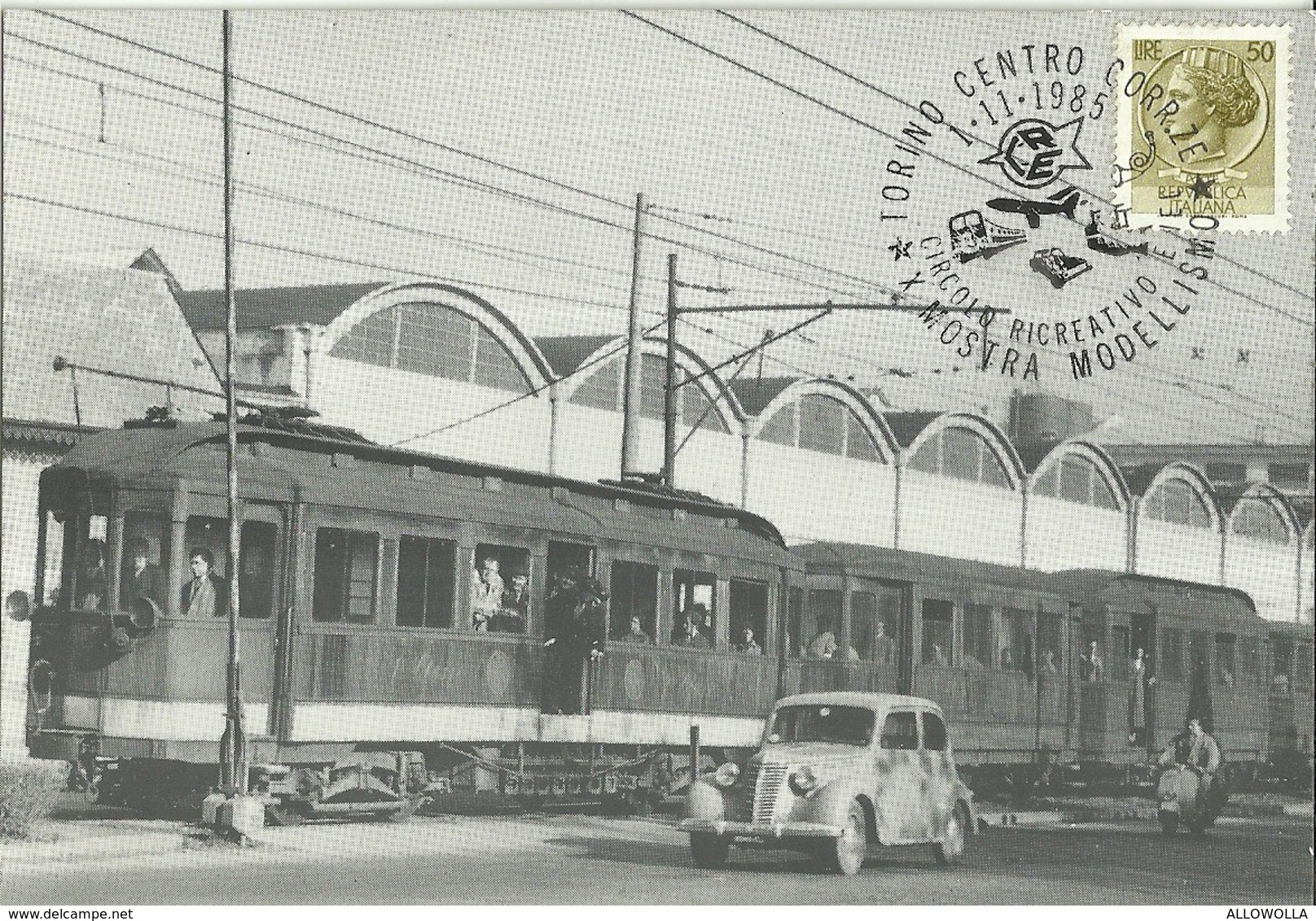 667 "TRANVIA TORINO-RIVOLI-POZZO STRADA 1955. CART. NON SPED. - Transportes