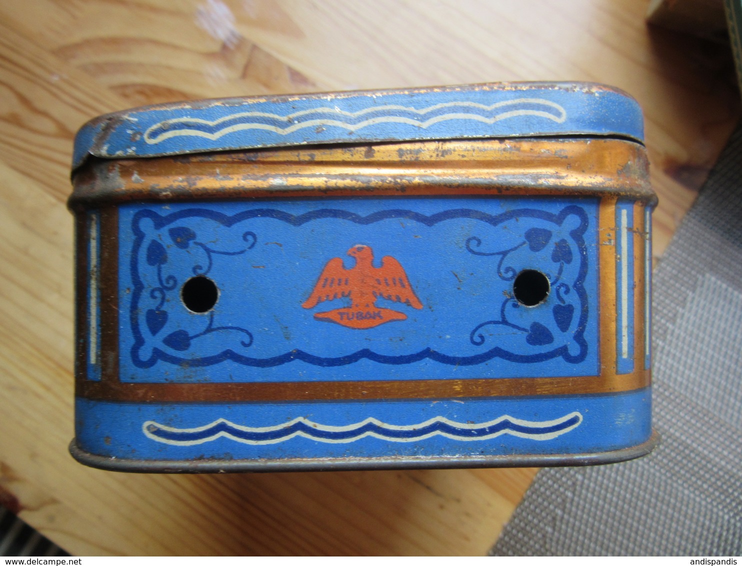 USSR Russia - Estonia  " ARKADIA  "  Metal  Tobacco TIN BOX  1920s - Sigarettenkokers (leeg)