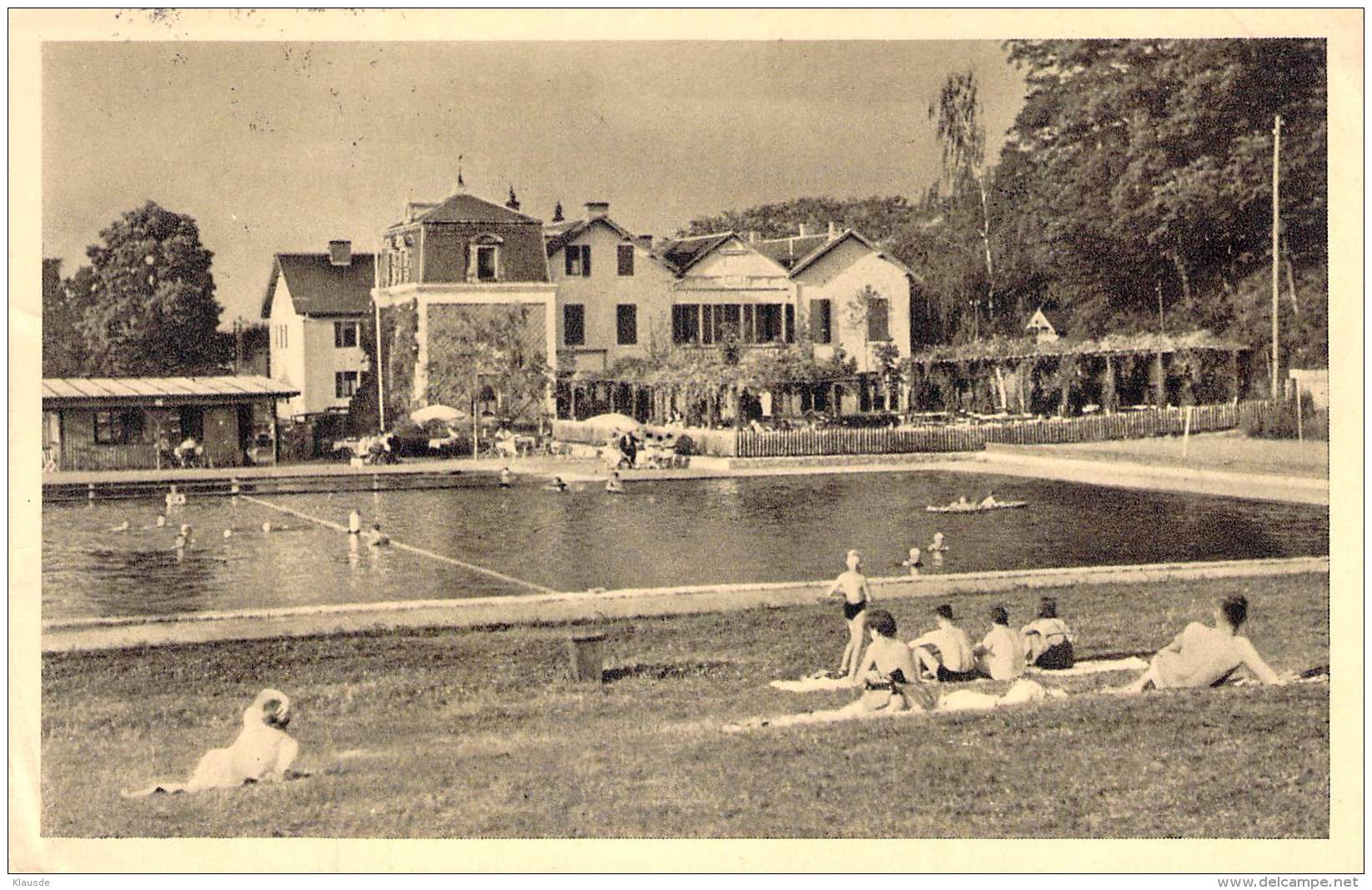 Schwimmbad Heßmühle Bei Bühren-Itzbach (Siersburg) 1937 - Autres & Non Classés