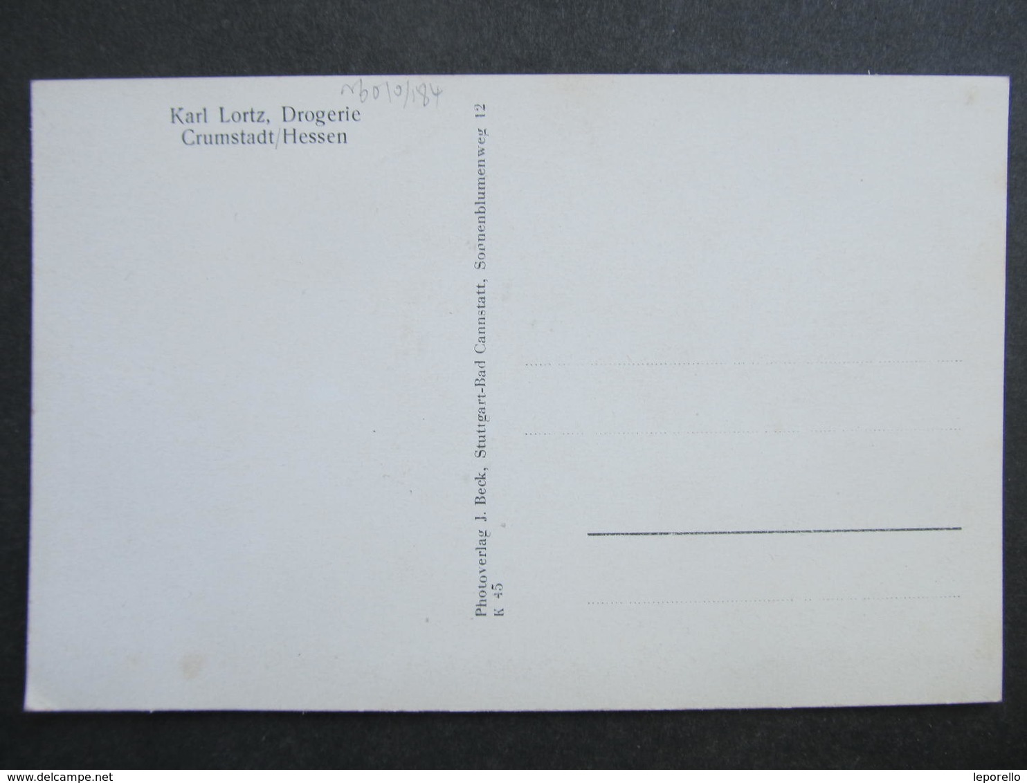 Ak CRUMSTADT RIEDSTADT Kr. Gross Gerau Karl Lortz Drogerie  Ca.1915 //  D*31739 - Riedstadt