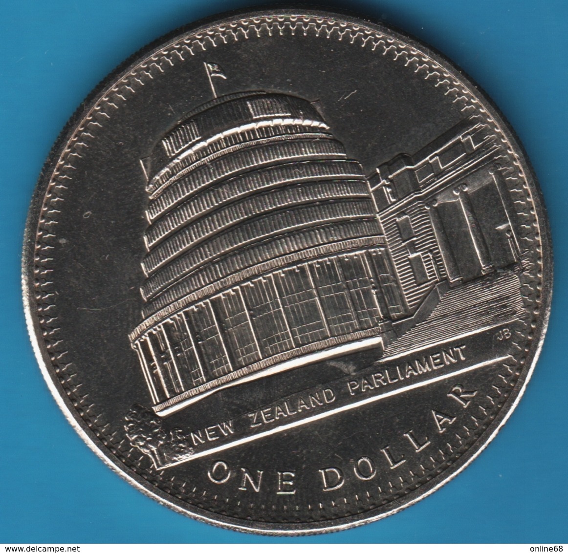 NEW ZEALAND 1 DOLLAR 1978 25th Anniv Coronation / Parliament KM# 47 - Nouvelle-Zélande