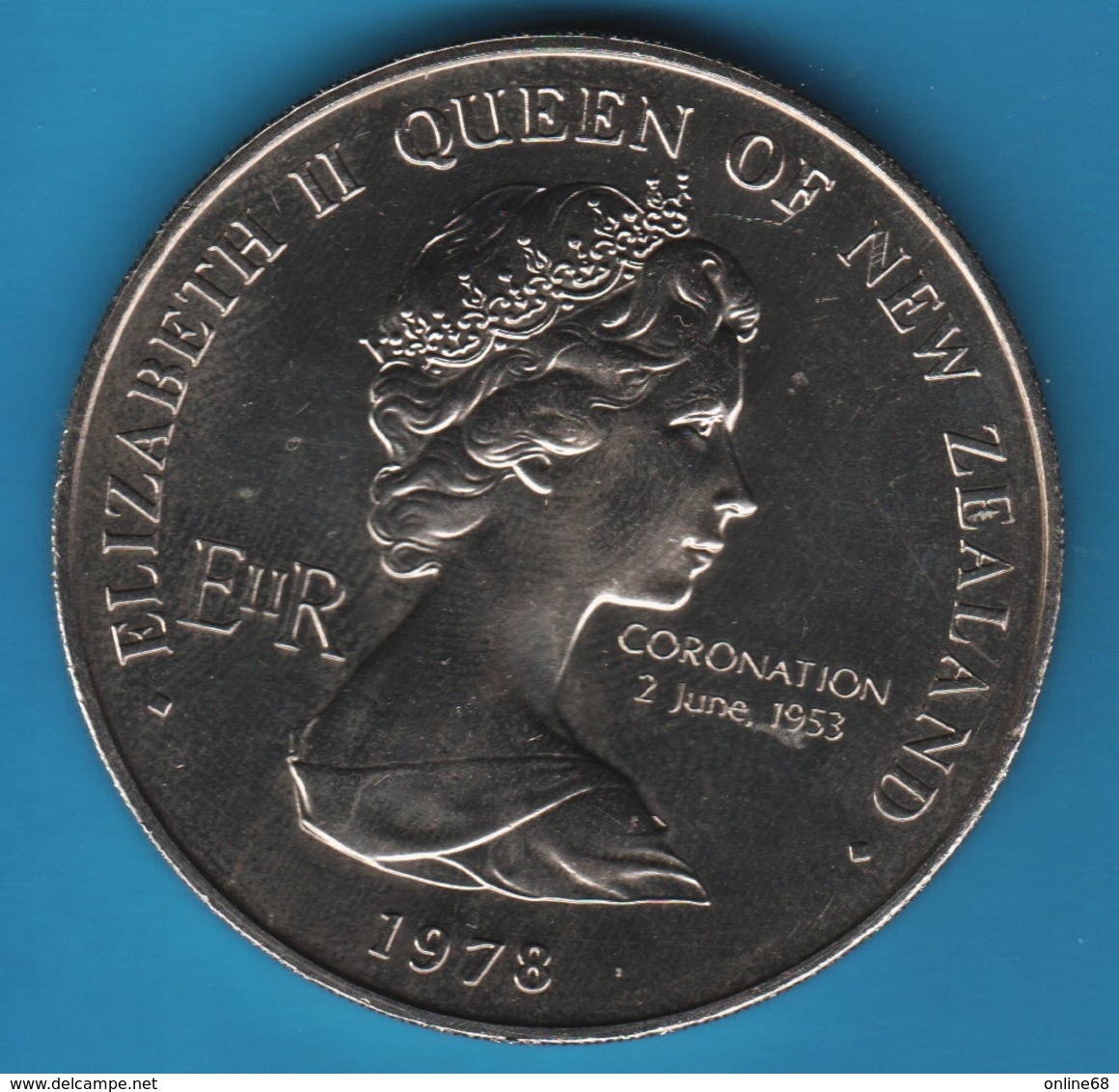 NEW ZEALAND 1 DOLLAR 1978 25th Anniv Coronation / Parliament KM# 47 - Nouvelle-Zélande