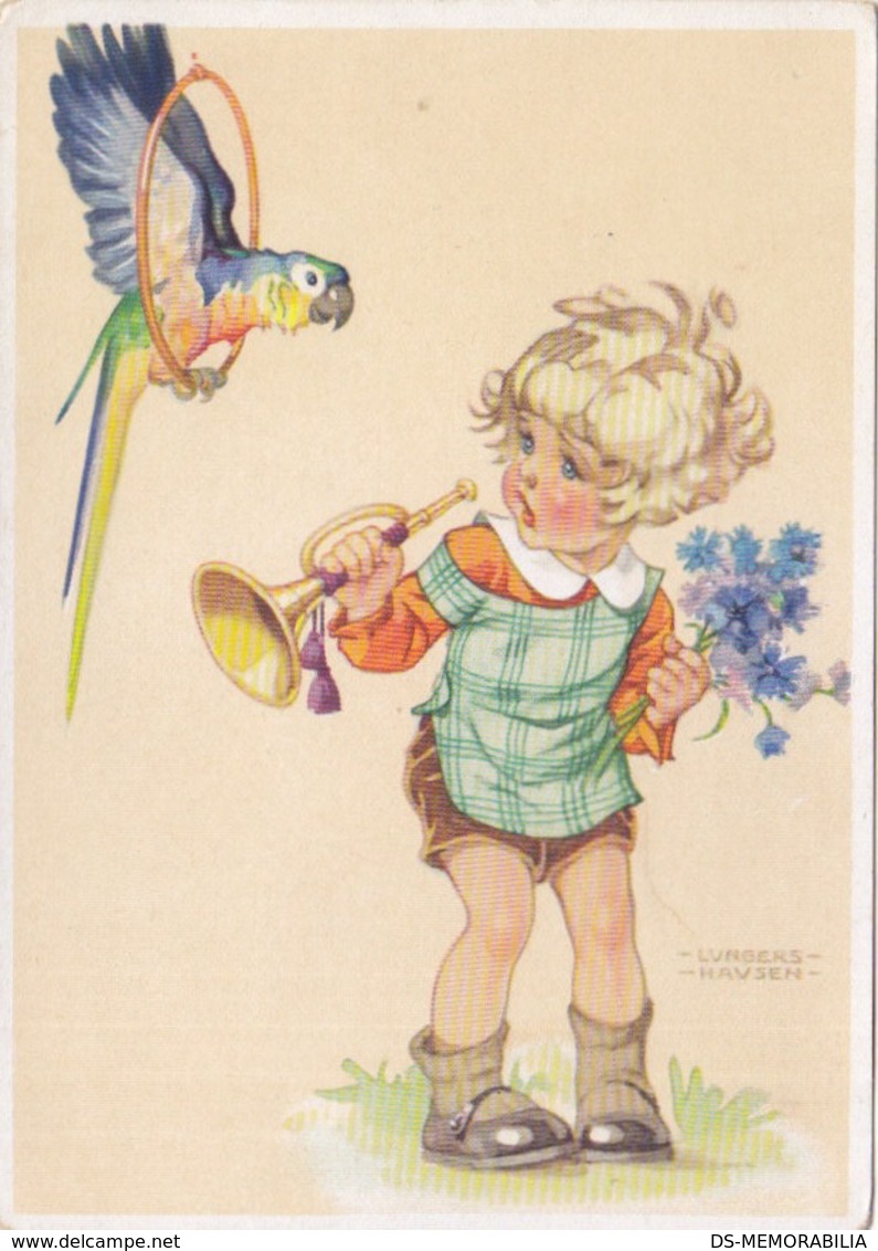 Lungers Hausen - Blonde Girl W Trumpet , Parrot - Hausen, Lungers