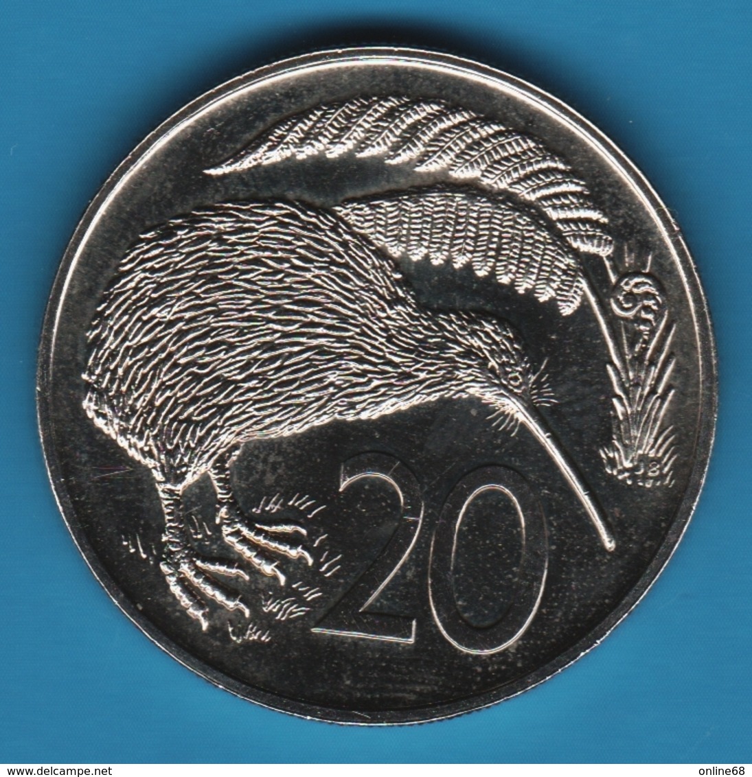 NEW ZEALAND 20 CENTS 1978  KM# 36 KIWI - Nouvelle-Zélande