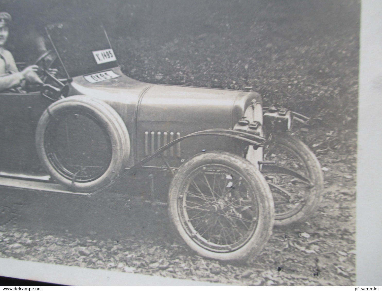 AK 1916 1.WK Automobil Blauer Stempel Feldluftschiffer - Park 5. Armee Seltene Karte. Julius Flechtner Unna - Passenger Cars