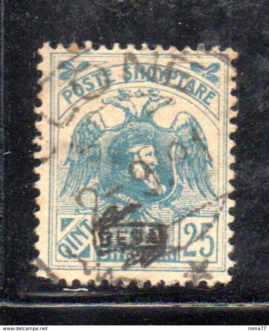 490 34 - ALBANIA 1920 ,  Soprastampa Besa  Yvert  N. 117  Usato - Albania