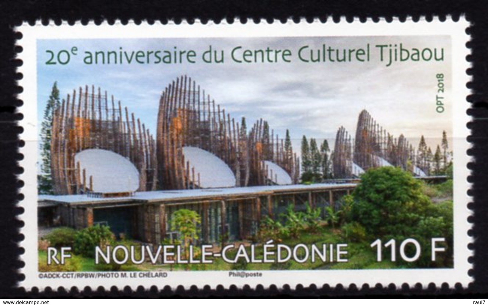 Nouvelle-Calédonie 2018 - 20e Ann Du Centre Culturel Tjibaou - 1 Val Neuf // Mnh - Neufs