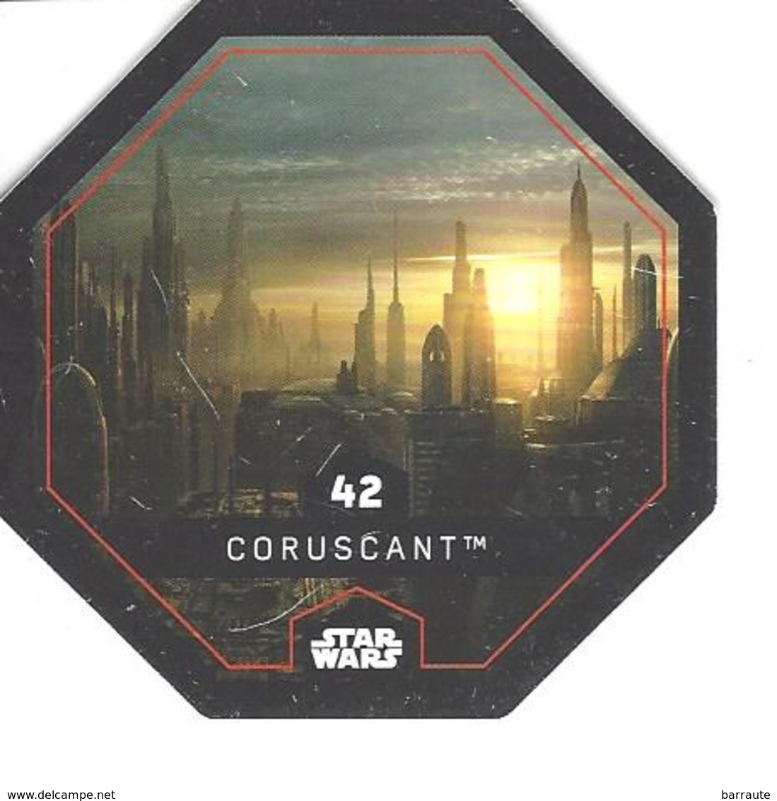 JETON LECLERC STAR WARS   N° 42 CORUSCANT - Poder De La Fuerza