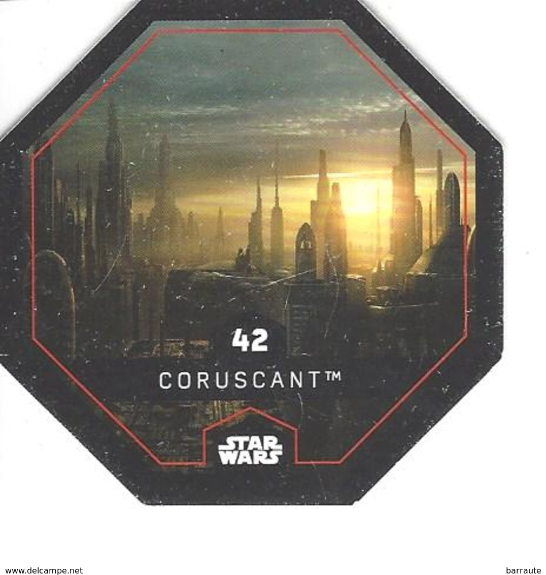 JETON LECLERC STAR WARS   N° 42 CORUSCANT - Power Of The Force