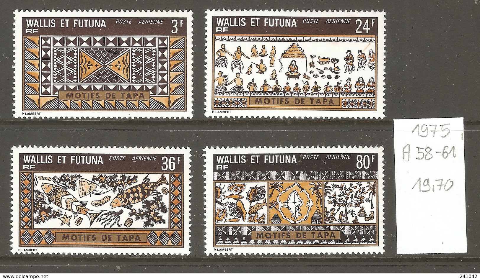 Wallis & Futuna, 1975, Tapas - Neufs