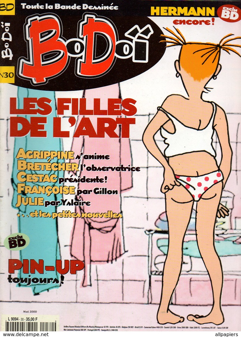 Bodoi N°30 Les Filles De L'art - Agrippine - Bretecher - Cestac - Françoise - Julie Et Les Petites Nouvelles De 2000 - Bodoï