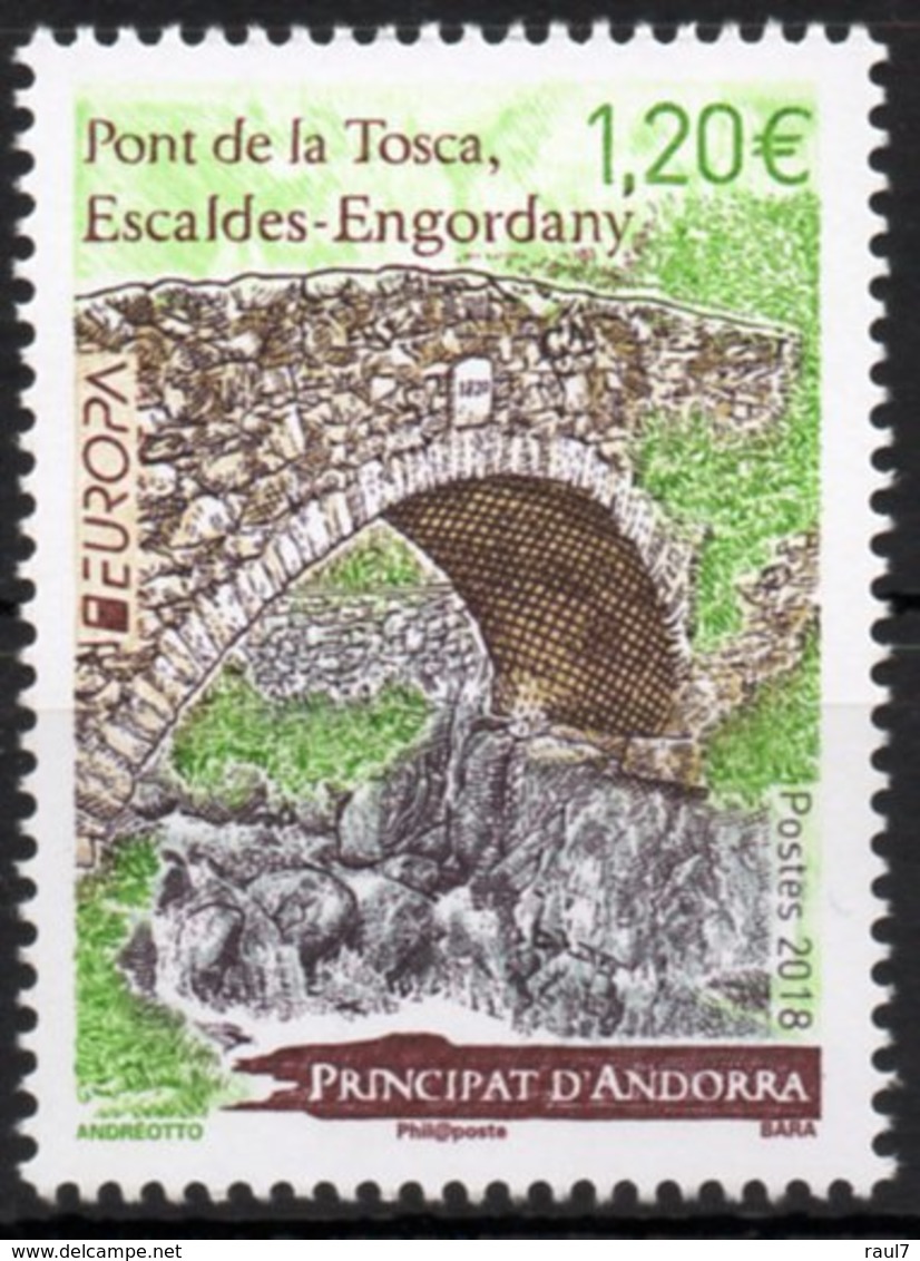 Andorre 2018 -  Europa 2018, Ponts - 1 Val Neuf // Mnh - 2018