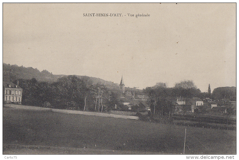 Saint-Benin-d'Azy 58 - Vue Générale - 1921 - Edition Foulon - Autres & Non Classés