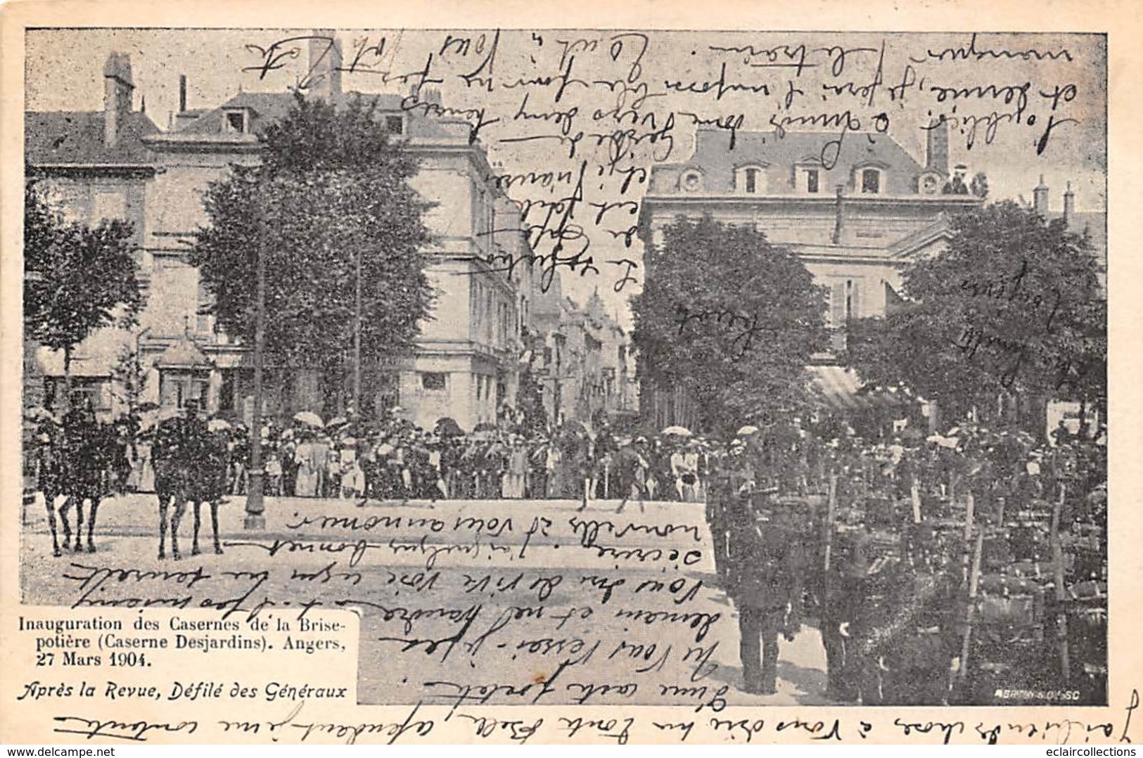 Angers 49 Inauguration De La Caserne Desjardins.  Mars 1904. Défilé Des Généraux      (voir Scan) - Angers
