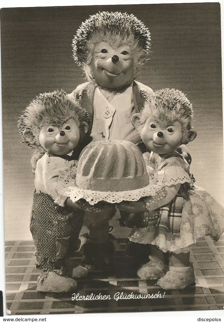 X2271 Mecki Peluche Aus Den Filmen Der Gebruder Diehl Und Redaktionsigel Von Hor Zu - Herzlichen / Viaggiata 1959 - Mecki