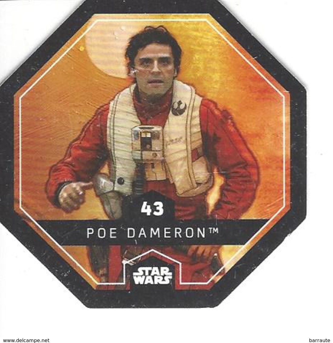 JETON LECLERC STAR WARS   N° 43 POE DAMERON - Power Of The Force