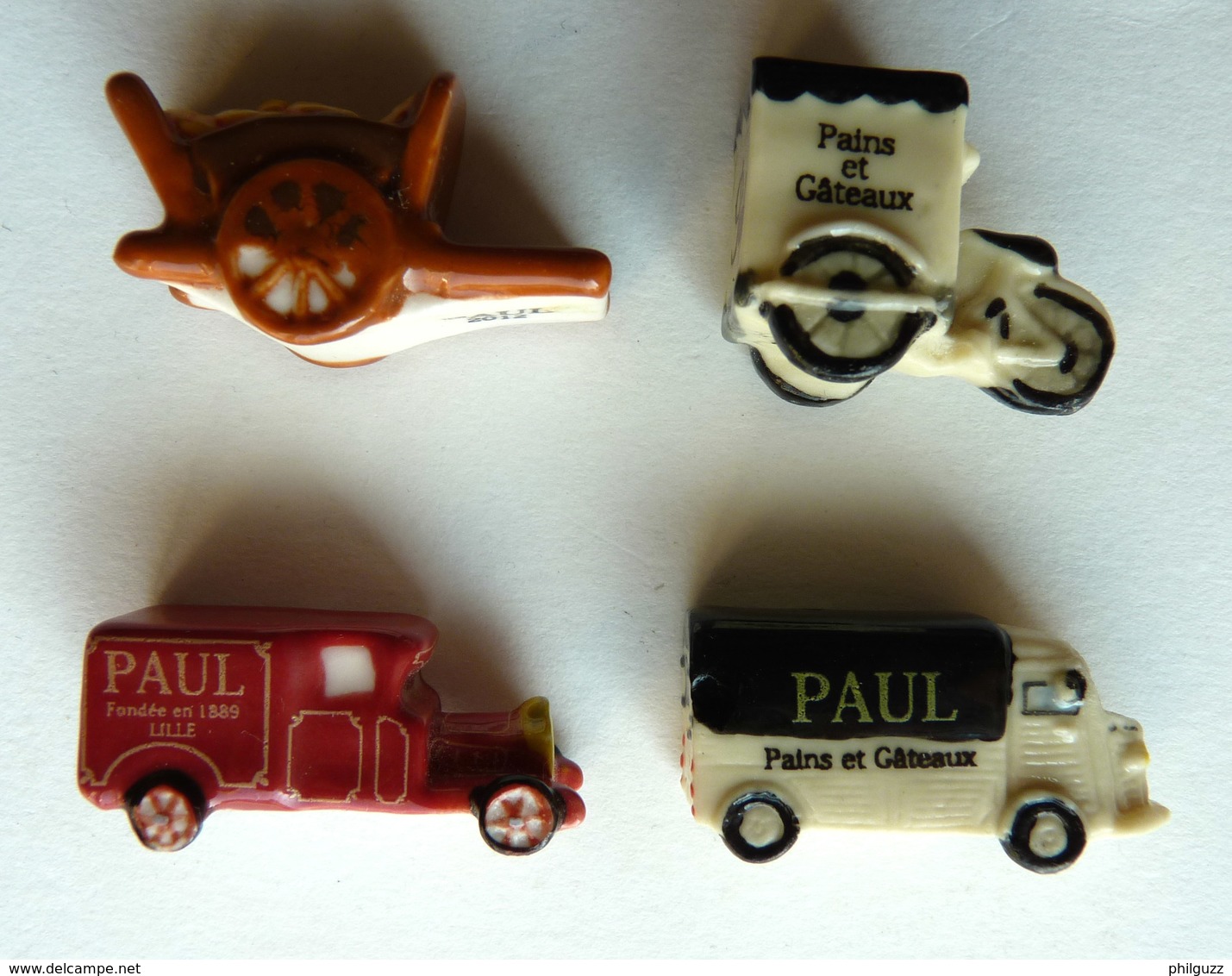 SERIE COMPLETE DE 4 FEVES  PUBLICITAIRE PAUL  2012 LES MOYENS DE TRANSPORT - FEVE - Olds