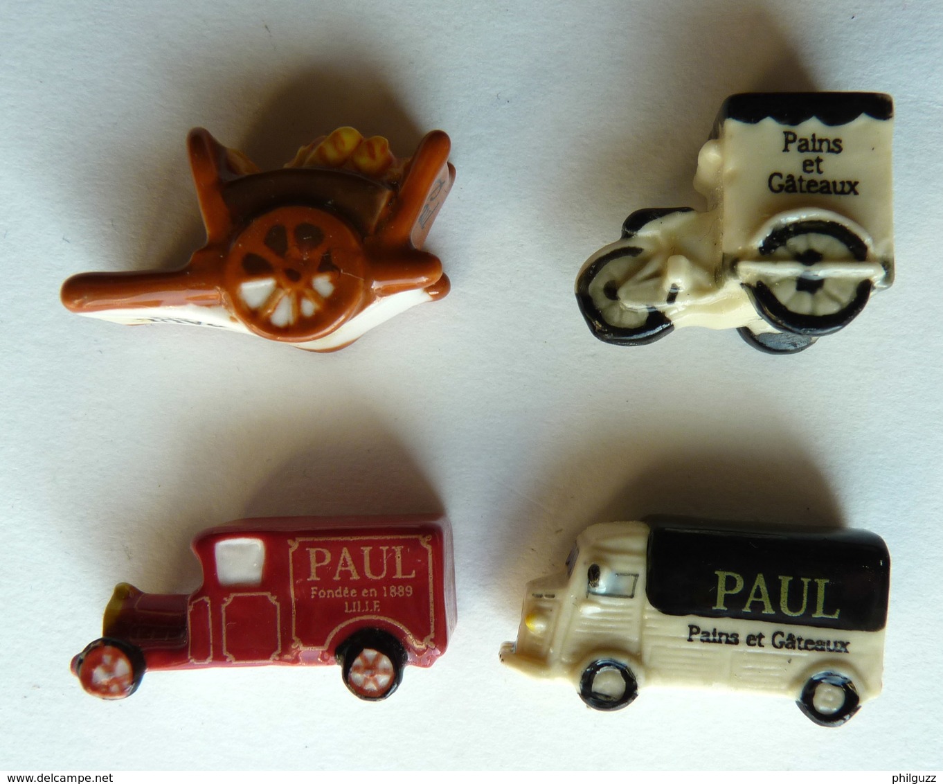 SERIE COMPLETE DE 4 FEVES  PUBLICITAIRE PAUL  2012 LES MOYENS DE TRANSPORT - FEVE - Olds