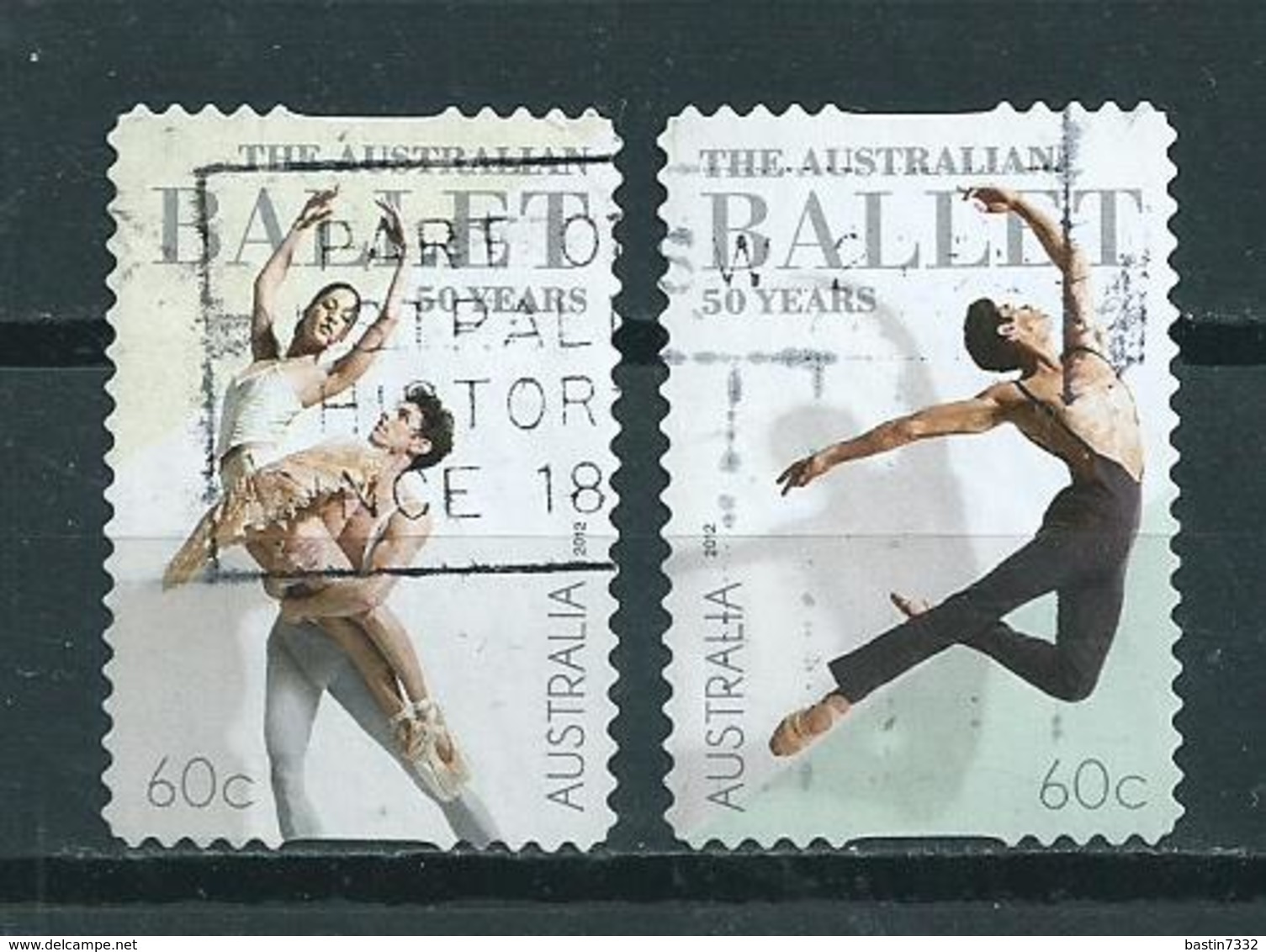 2012 Australia Complete Set Ballet,self-adhesive Used/gebruikt/oblitere - Gebruikt