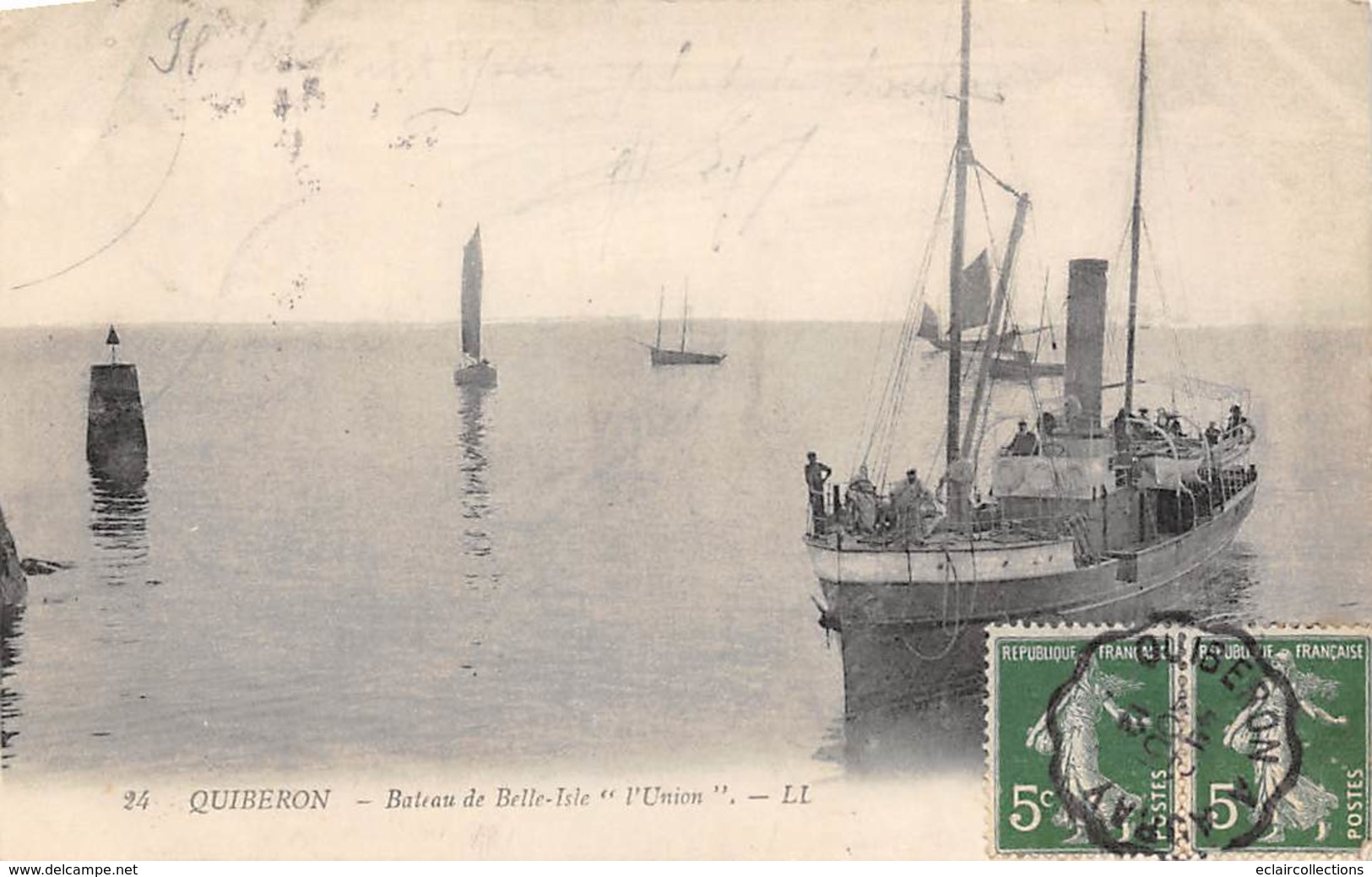 Quiberon   56     L'Union.  Bateau De Belle-Ile      (voir Scan) - Quiberon