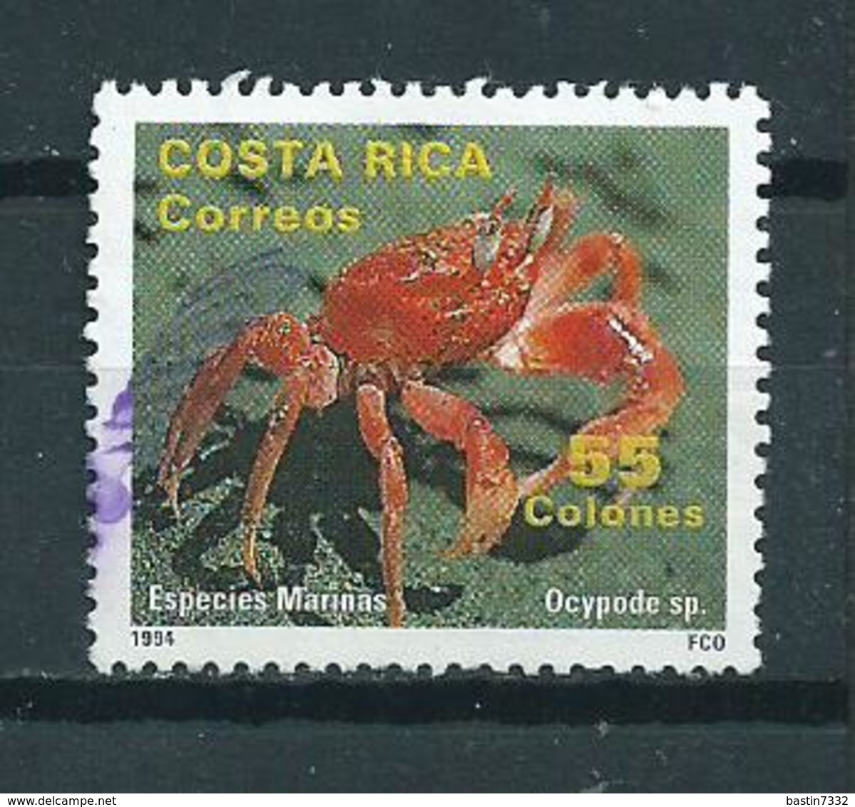 1994 Costa Rica Krab,crab Used/gebruikt/oblitere - Costa Rica