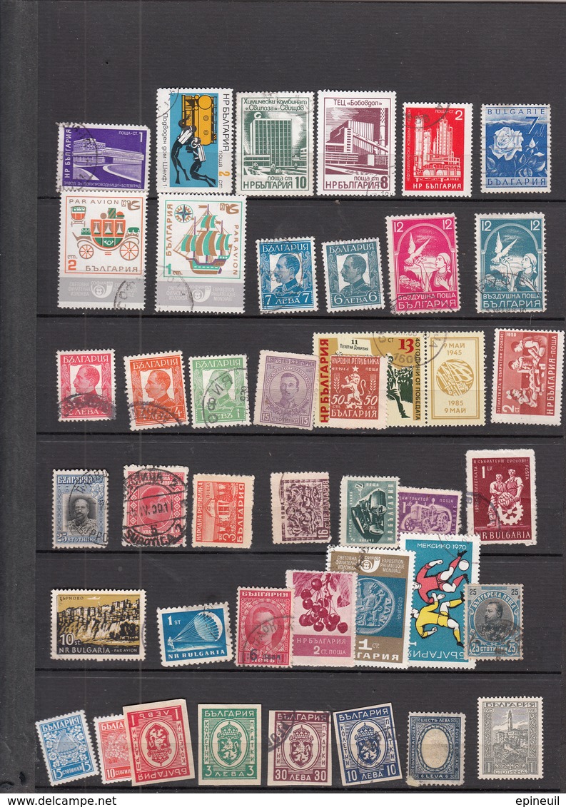 BULGARIE ° LOT DE 41 TIMBRES DIFFERENTS - Collections, Lots & Series