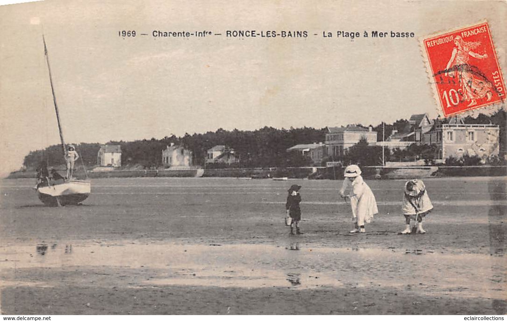 Ronce Les Bains     17    Plage A Marée Basse     (voir Scan) - Altri & Non Classificati