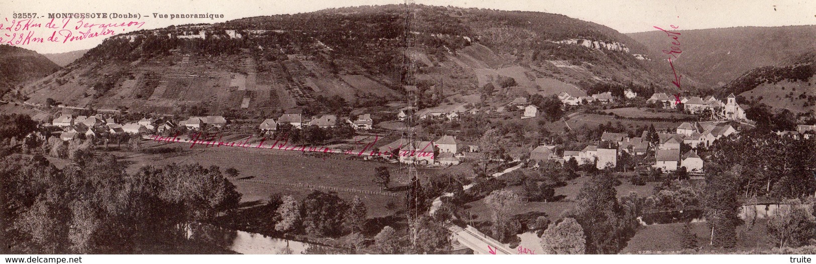 MONTGESSOYE VUE PANORAMIQUE RARE - Altri & Non Classificati