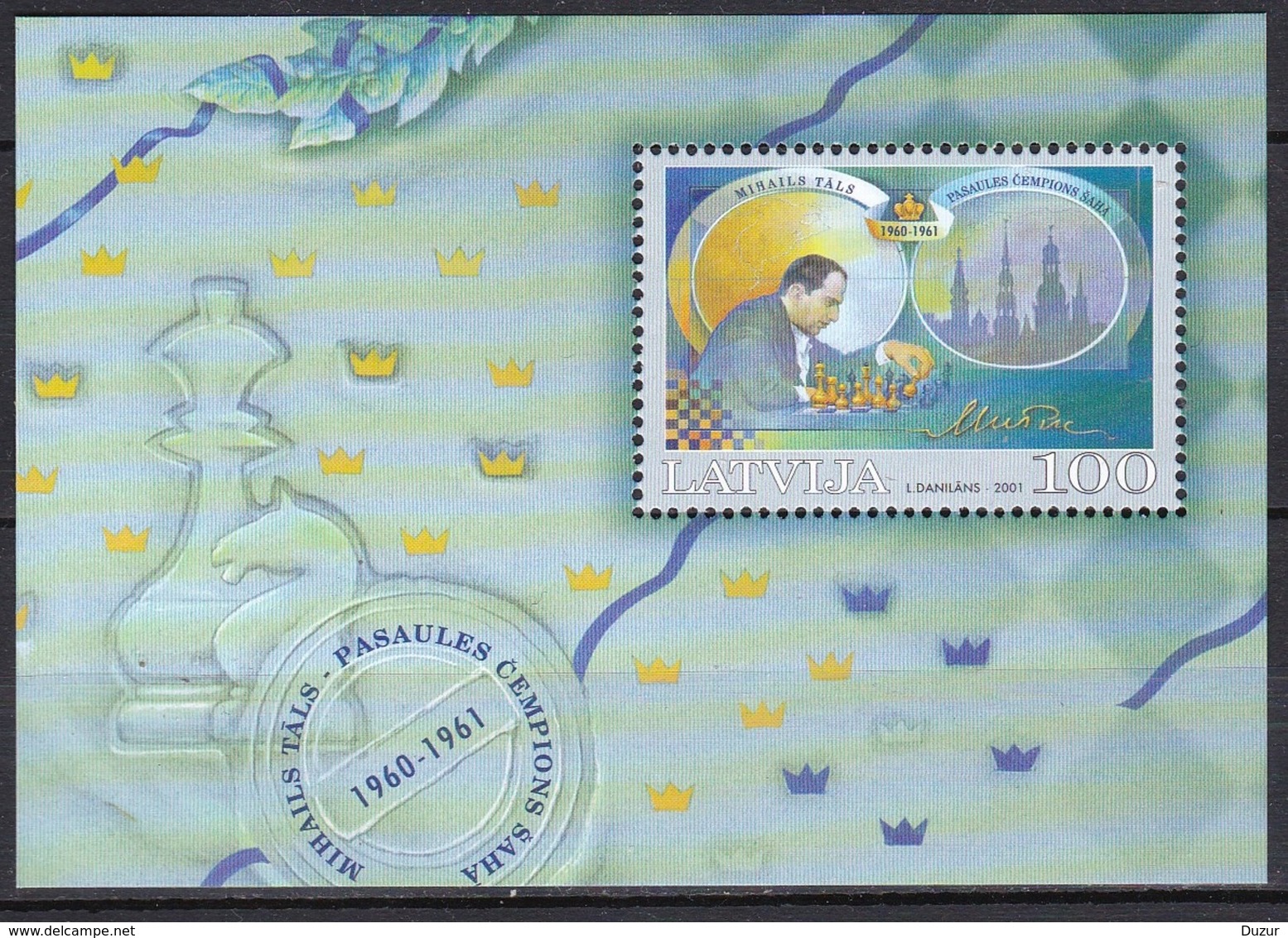 2001 Latvia Chess MNH ** - Chess