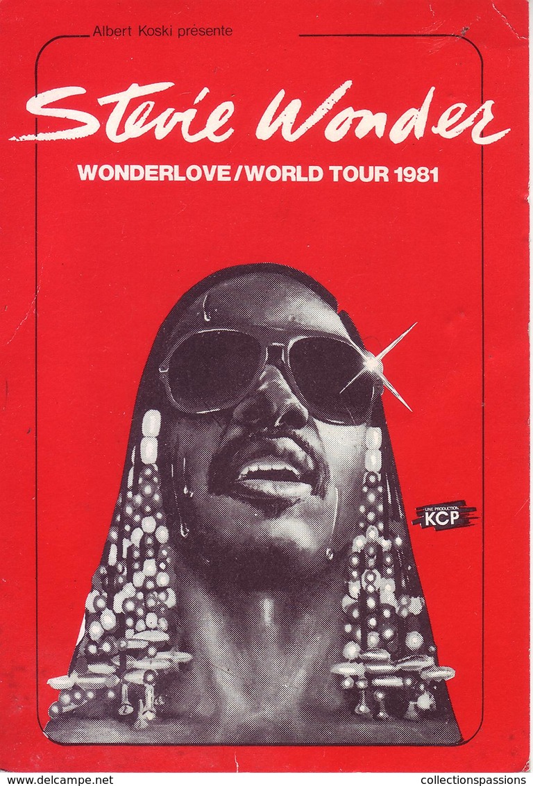 - Flyer - Stevie Wonder - Palais Des Sports. Grenoble - 1981 - - Other & Unclassified