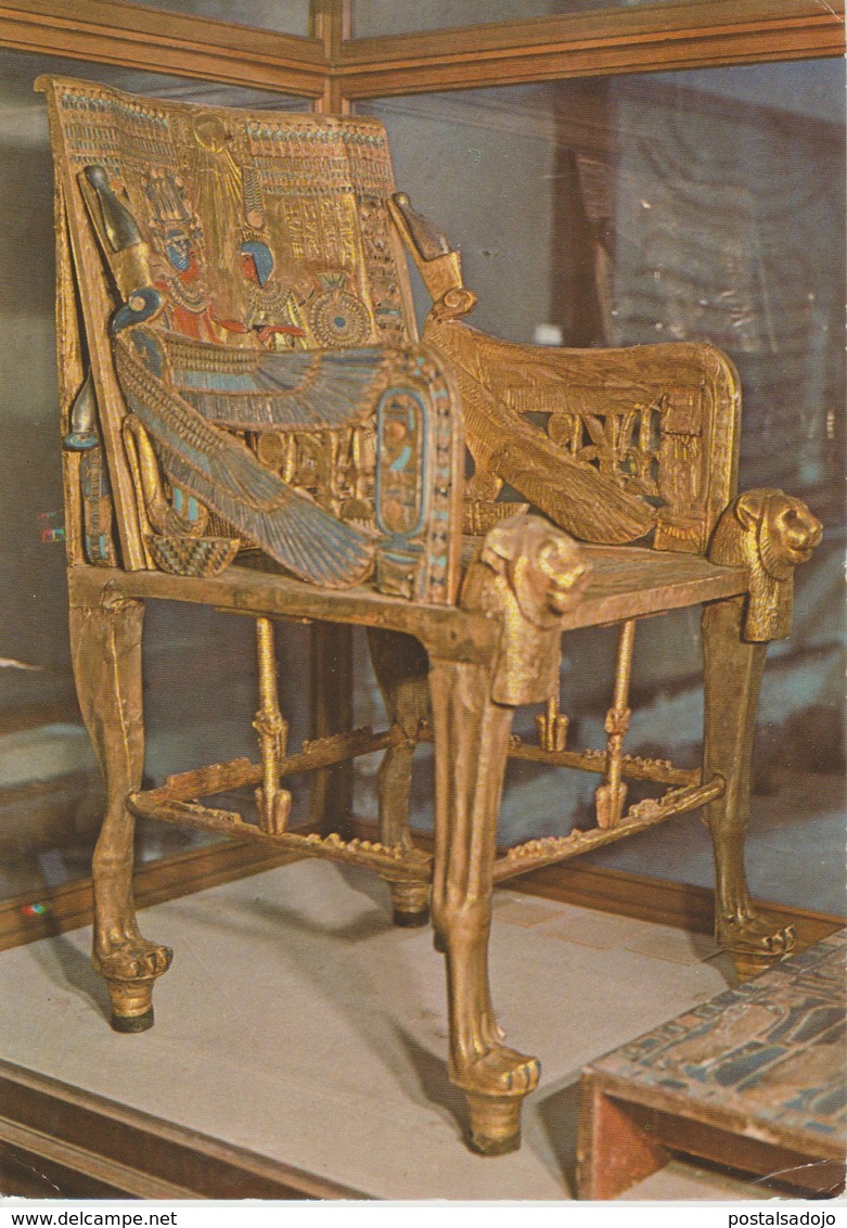 (EG52) CAIRO EGYPTIAN MUSEUM. TUT ANKH AMEN'S THRONE - Musées