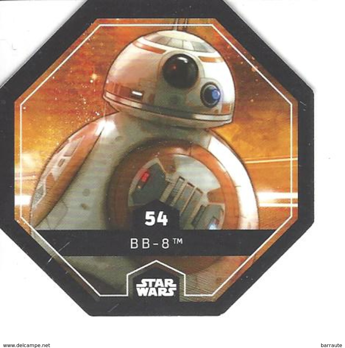 JETON LECLERC STAR WARS   N° 54  BB-8 - Power Of The Force
