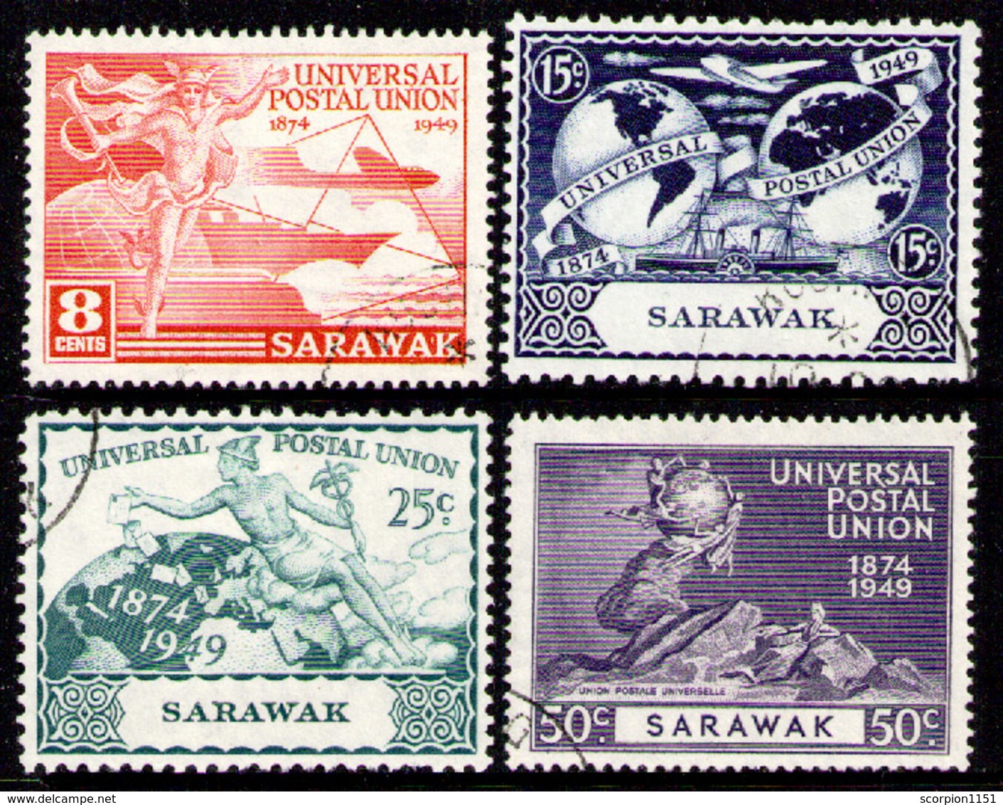 SARAWAK 1949 - Set Used - Sarawak (...-1963)