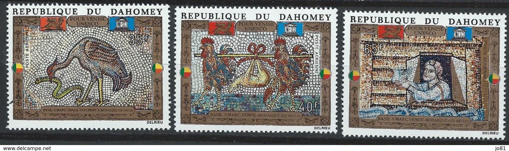 Dahomey YT PA 157-159 XX / MNH Art Peinture Mosaïque Venise - Bénin – Dahomey (1960-...)