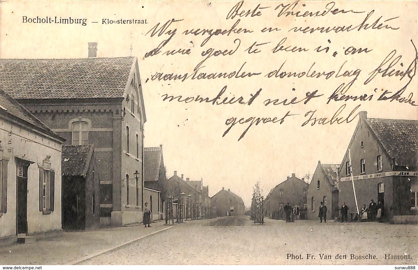 Bocholt - Kloosterstraat (phot. Fr Van Den Boscche, Animatie, Café Du Commerce 1907) - Bocholt