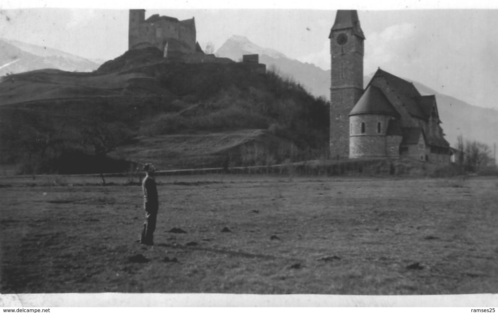 (66) Photo Chateau De Balzers 1934 (11X7cm) (Bon Etat) - Liechtenstein