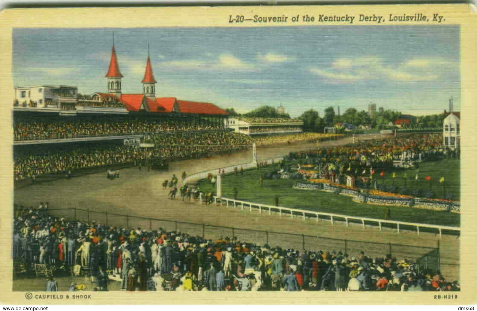 LOUISVILLE , KY - SOUVENIR OF THE KENTUCKY DERBY - EDIT CAUFIELD & SHOOK (3169) - Louisville