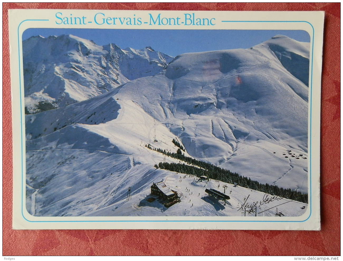 Dep 74 , Cpm  SAINT GERVAIS - BETTEX , Vue Aérienne Des Pistes Du Mont Joux  (295) - Saint-Gervais-les-Bains