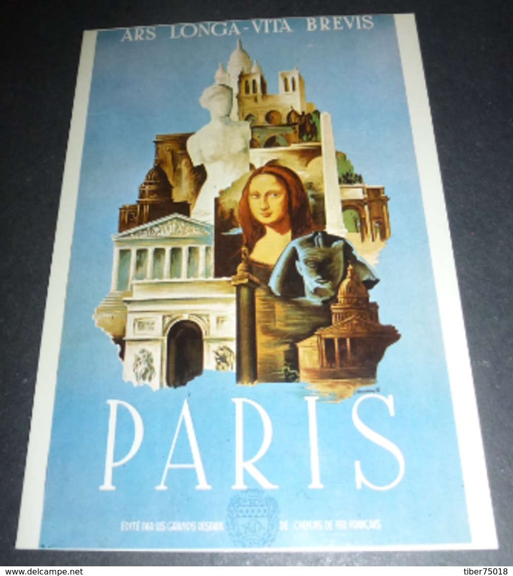 Carte Postale - Mona Lisa - La Joconde - Editions Nugeron (Tourisme) - Publicidad