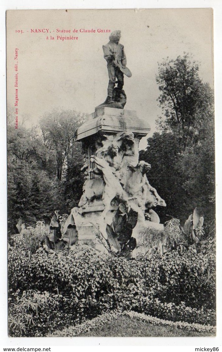 NANCY-- Statue De Claude Gelée à La Pépinière - Nancy