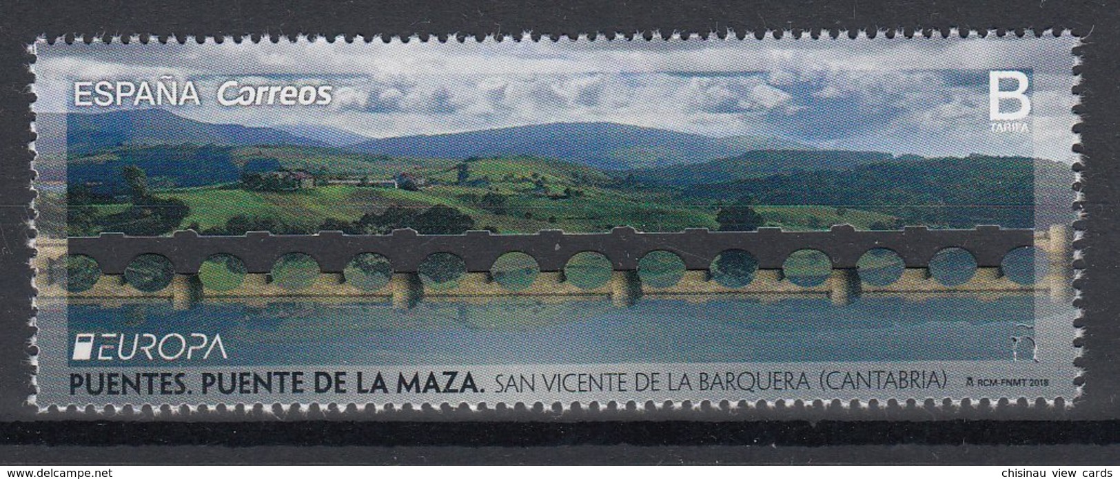 SPAIN .2018 EUROPA CEPT.BRIDGES1 ST.MNH - 2018