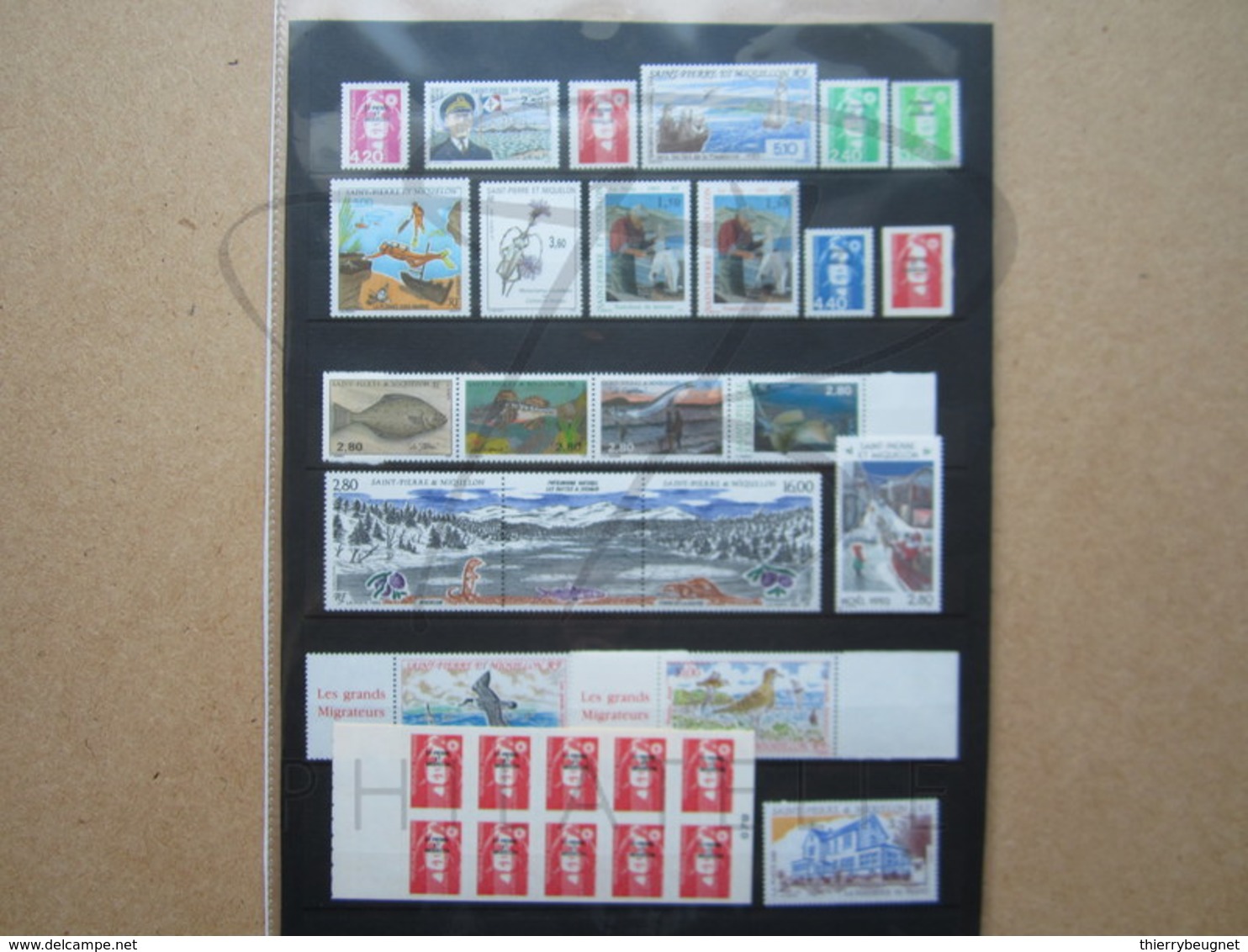 VEND BEAUX TIMBRES DE S.P.M. , ANNEES 1993 + 1994 + P.A. + CARNET , XX !!! - Années Complètes