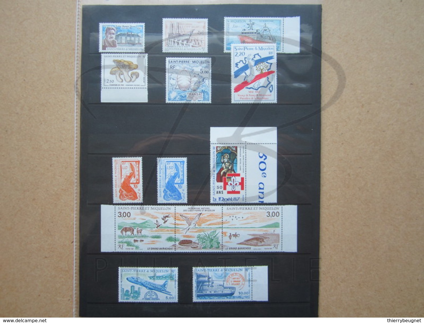 VEND BEAUX TIMBRES DE S.P.M. , ANNEES 1987 + 1988 + P.A. , XX !!! - Années Complètes