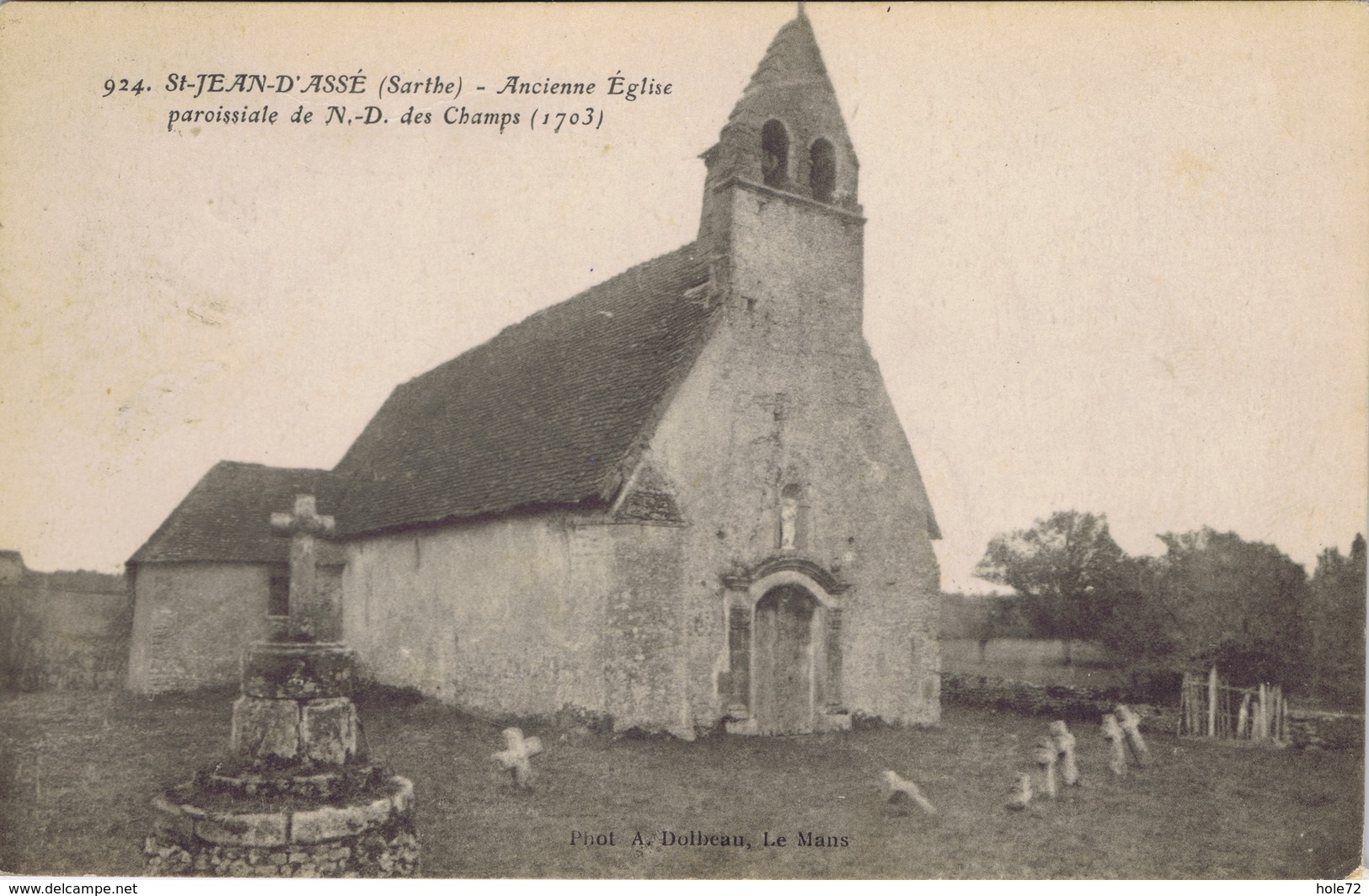 72 - Saint-Jean-d'Assé (Sarthe) - Ancienne église Paroissiale De Notre-Dame Des Champs - Sonstige & Ohne Zuordnung