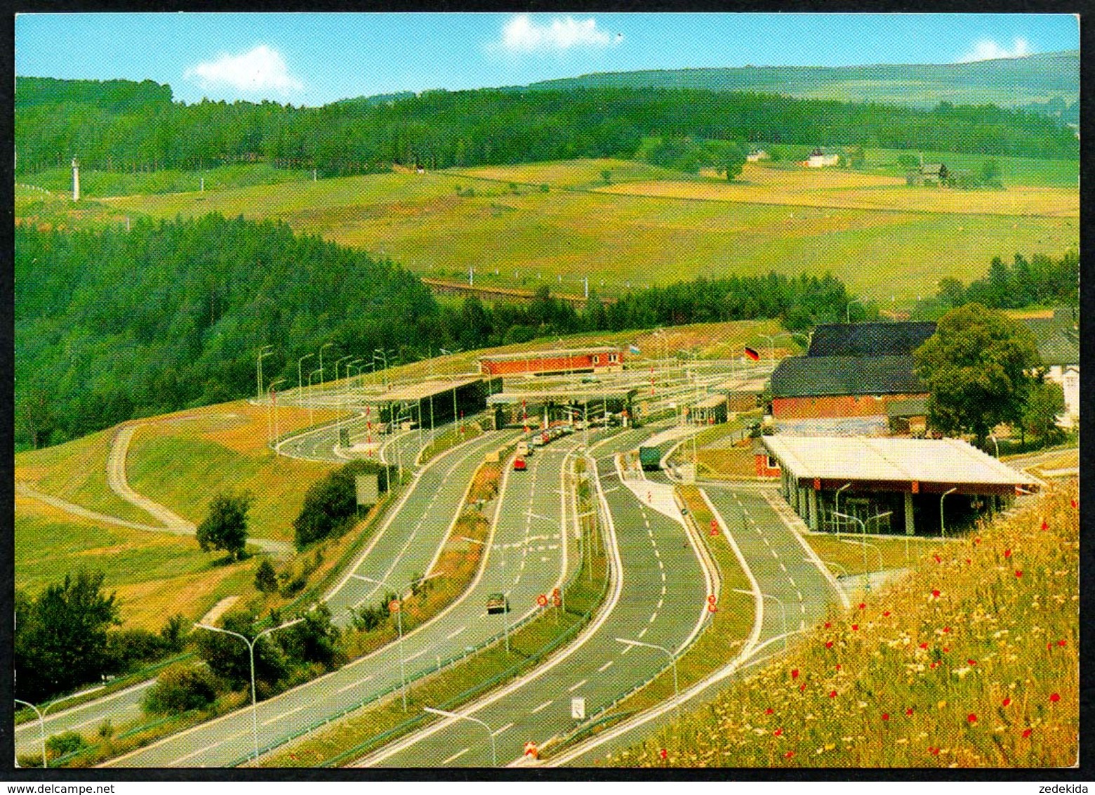 B3943 - Frankenwald - Autobahn Raststätte - Grenzübergang Rudolphstein Hirschberg - Hof