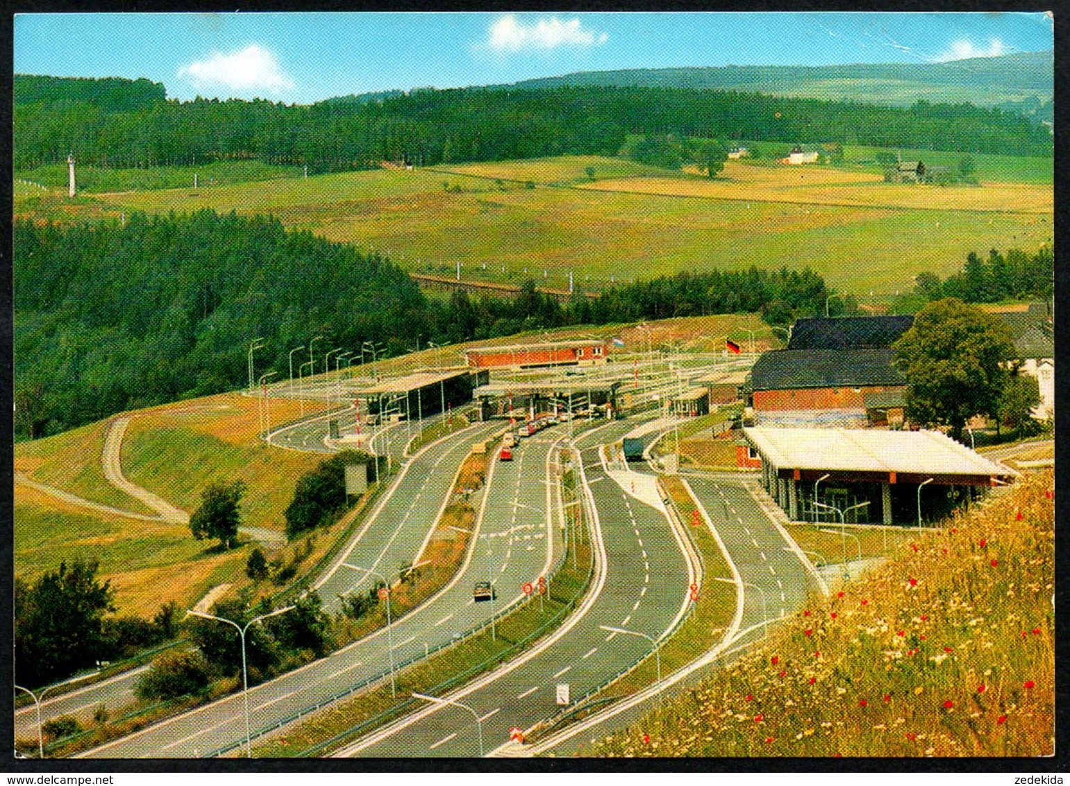 B3944 - Frankenwald - Autobahn Raststätte - Grenzübergang Rudolphstein Hirschberg - Hof