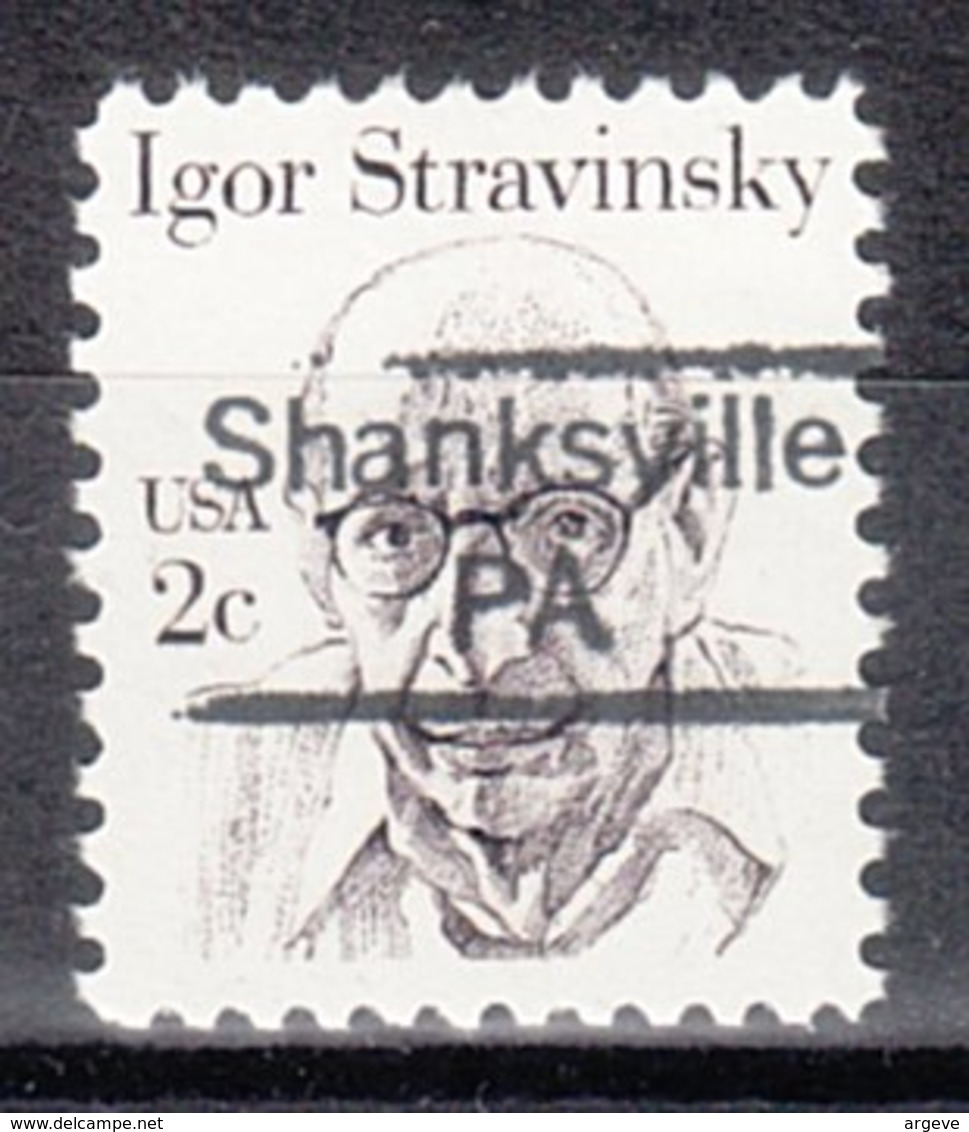 USA Precancel Vorausentwertung Preo, Locals Pennsylvania, Shanksville 842 - Precancels