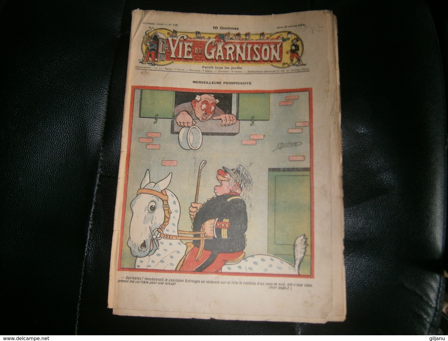 ANCIEN LA VIE DE GARNISON ANNEE 1912 N  148  MERVEILLEUSE PERSPICACITE - A Suivre