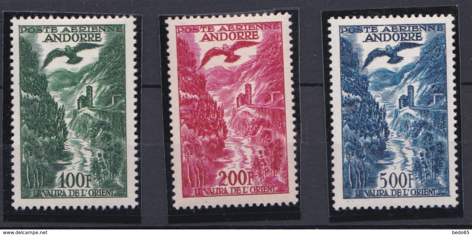 ANDORRE  PA N° 2 / 3 / 4  NEUF** LUXE  MNH - Poste Aérienne