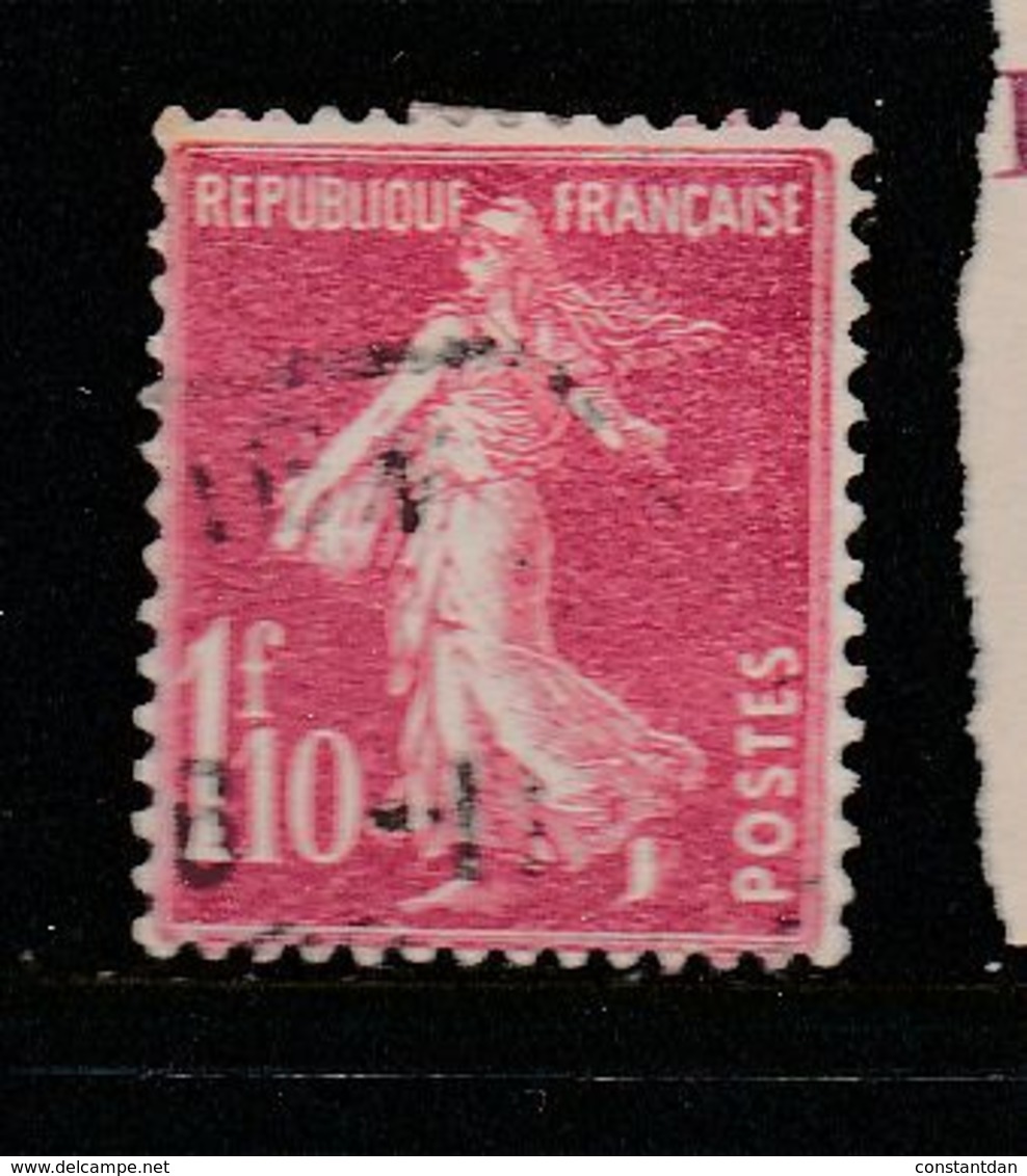 FRANCE N°238 1f10 ROSE TYPE SEMEUSE CAMEE SANS LA MAIN OBL - Oblitérés